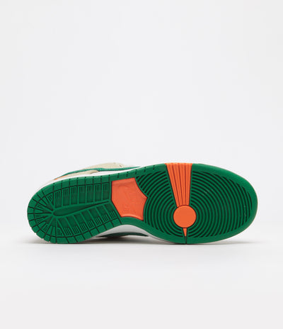 Nike SB x Jarritos Dunk Low Pro Shoes - Phantom / Safety Orange - Malachite