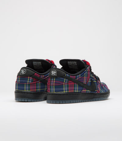 Nike SB x Nardwuar Dunk Low Pro Shoes - University Red / Black - Yellow Strike