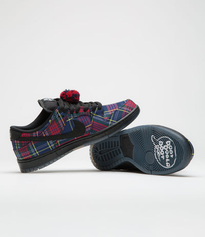 Nike SB x Nardwuar Dunk Low Pro Shoes - University Red / Black - Yellow Strike