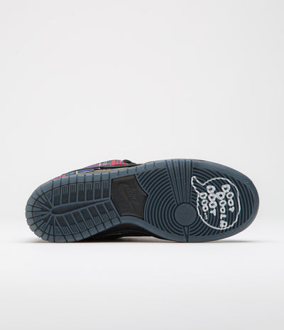 Nike SB x Nardwuar Dunk Low Pro Shoes - University Red / Black - Yellow Strike