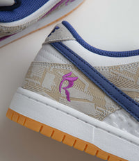Nike SB x Rayssa Leal Dunk Low Premium Shoes - Pure Platinum / Deep Royal Blue thumbnail