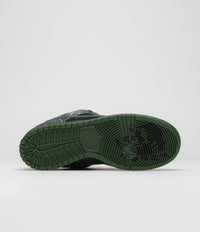 Nike SB x There Skateboards Dunk Low Shoes - Black / Gorge Green - Summit White thumbnail