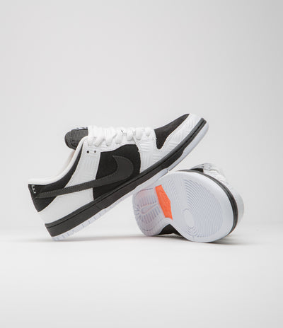Nike SB x Tightbooth Dunk Low Pro Shoes - White / Black - Safety Orange