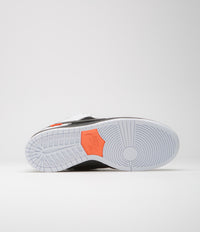 Nike SB x Tightbooth Dunk Low Pro Shoes - White / Black - Safety Orange thumbnail