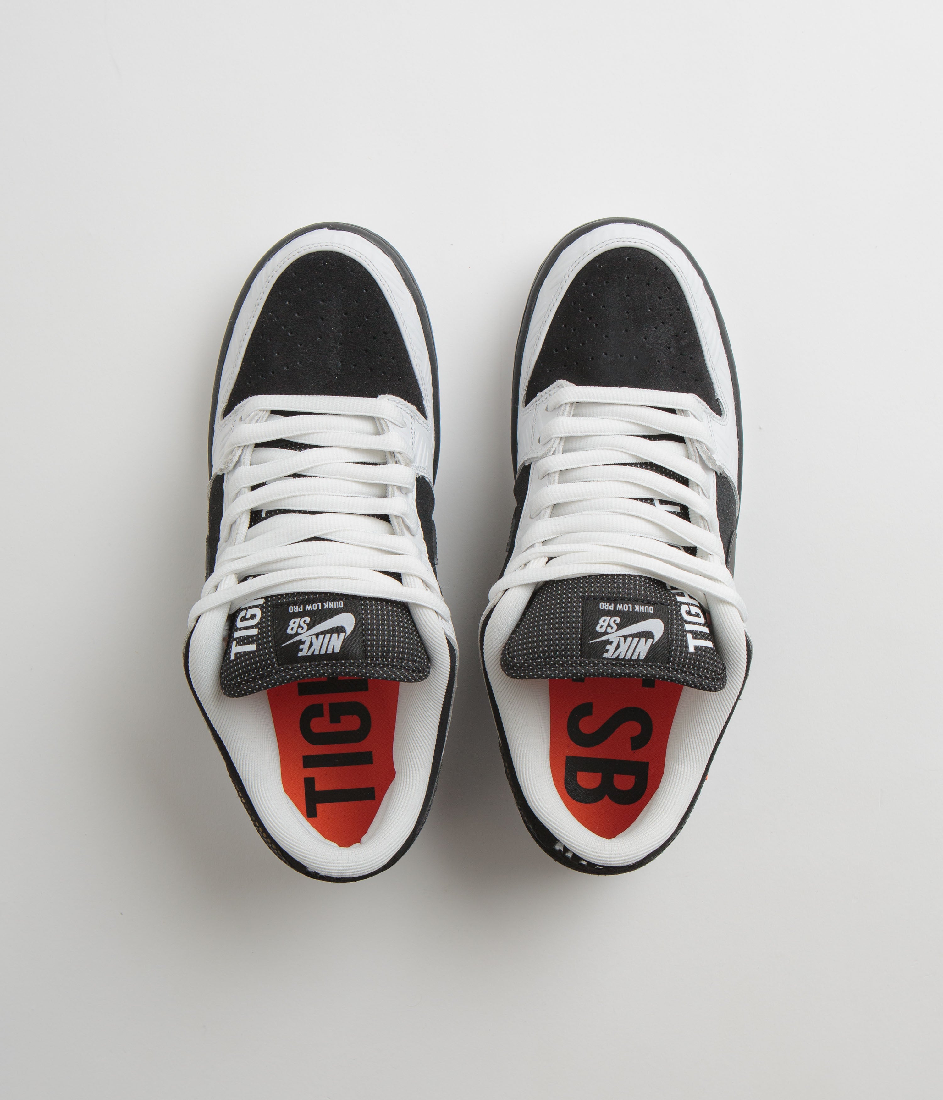 Nike SB x Tightbooth Dunk Low Pro Shoes - White / Black - Safety