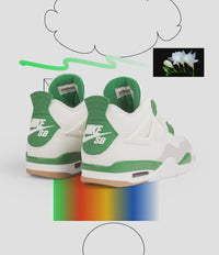 Nike SB x Air Jordan 4 Shoes - Sail / White - Pine Green - Neutral Grey