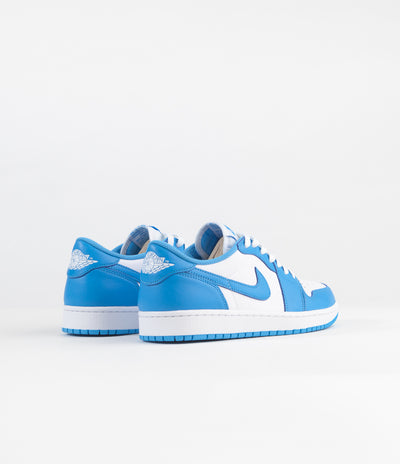Nike SB x Air Jordan 1 Low UNC Shoes - Dark Powder Blue / Dark Powder Blue - White