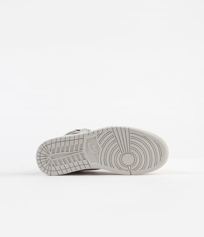 Nike SB Air Jordan 1 OG Defiant Shoes - Light Bone / Black - Crimson Tint - Hyper Pink