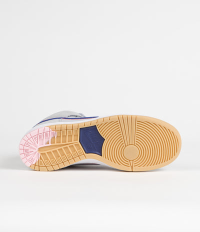 Nike SB Dunk High 'New York Mets' Premium Shoes - Cloud Grey / Rush Blue - Team Orange - White