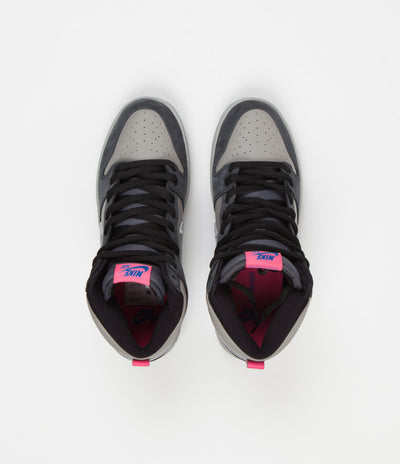 Nike SB Dunk High Pro 'ACG Superdome' Shoes - Flint Grey / Grey Fog - Medium Grey - Flamingo