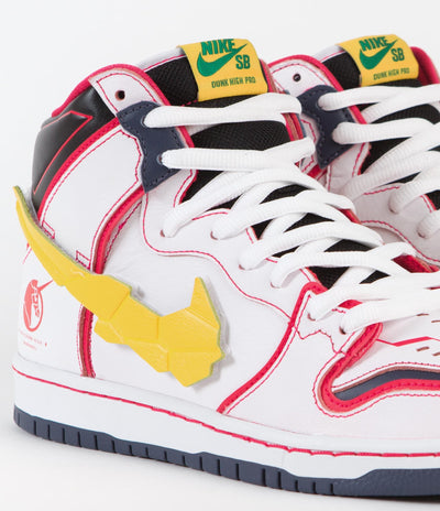 Nike SB Dunk High Pro 'Gundam' Shoes - White / Amarillo