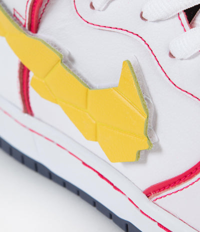 Nike SB Dunk High Pro 'Gundam' Shoes - White / Amarillo