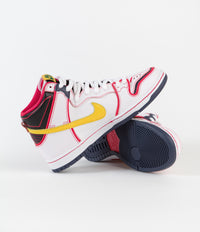 Nike SB Dunk High Pro 'Gundam' Shoes - White / Amarillo thumbnail
