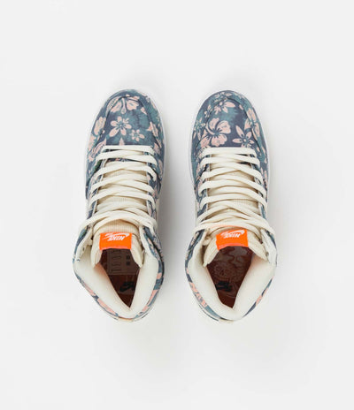 Nike SB Dunk High Pro 'Hawaii' Shoes - Aquamarine / Light Cream - Total Orange