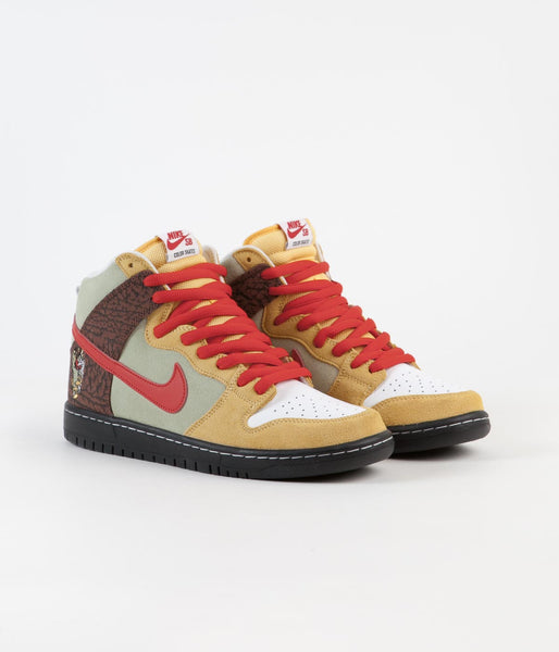 Nike SB Dunk High Pro 'Kebab and Destroy' Shoes Topaz Gold - Main Image