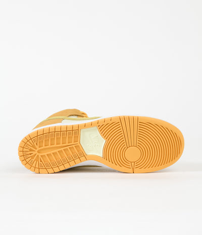Nike SB Dunk High Pro Pineapple Shoes - University Gold / Vivid Sulfur - Citron Tint
