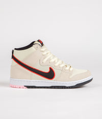 Nike SB Dunk High Pro Premium 'San Francisco Giants' Shoes - Coconut Milk / Black - Team Orange - White thumbnail