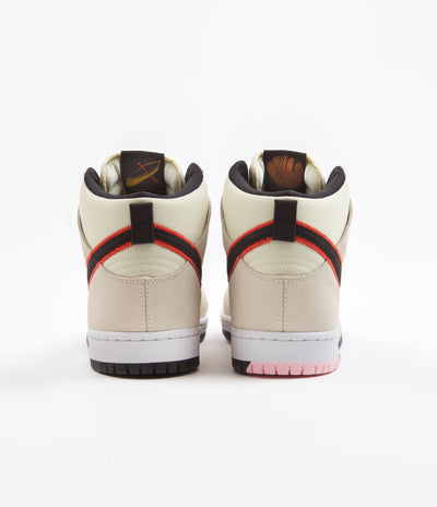 Nike SB Dunk High Pro Premium 'San Francisco Giants' Shoes - Coconut Milk / Black - Team Orange - White
