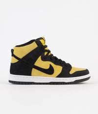 Nike SB Dunk High Pro 'Reverse Goldenrod' Shoes - Black / Black - Varsity Maize - White thumbnail