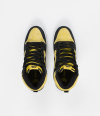 Nike SB Dunk High Pro 'Reverse Goldenrod' Shoes - Black / Black - Varsity Maize - White thumbnail