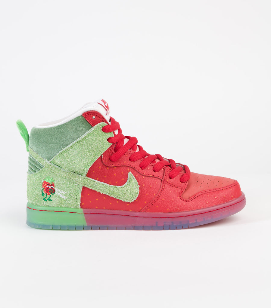 Nike sb dunk high strawberry cough raffle Clearance