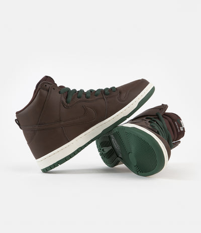 Nike SB Dunk High Pro 'Vegan' Shoes - Baroque Brown / Baroque Brown - Sail - Fir