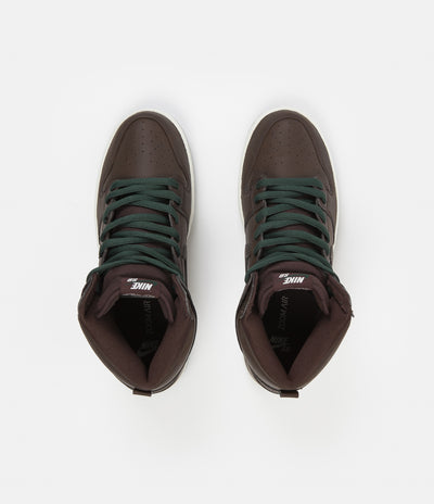 Nike SB Dunk High Pro 'Vegan' Shoes - Baroque Brown / Baroque Brown - Sail - Fir