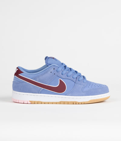 Nike SB Dunk Low 'Phillies' Premium Shoes - Valor Blue / Team Maroon - Valor Blue - White