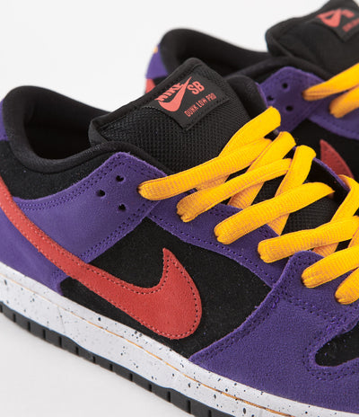 Nike SB Dunk Low Pro 'ACG Terra' Shoes - Black / Sunburst - Varsity Purple - Taxi