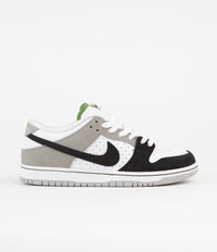 Nike SB Dunk Low Pro 'Chlorophyll' Shoes - Medium Grey / Black - White - Chlorophyll thumbnail