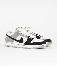 Nike SB Dunk Low Pro 'Chlorophyll' Shoes - Medium Grey / Black - White - Chlorophyll thumbnail