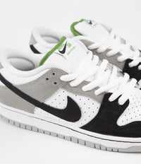 Nike SB Dunk Low Pro 'Chlorophyll' Shoes - Medium Grey / Black - White - Chlorophyll thumbnail