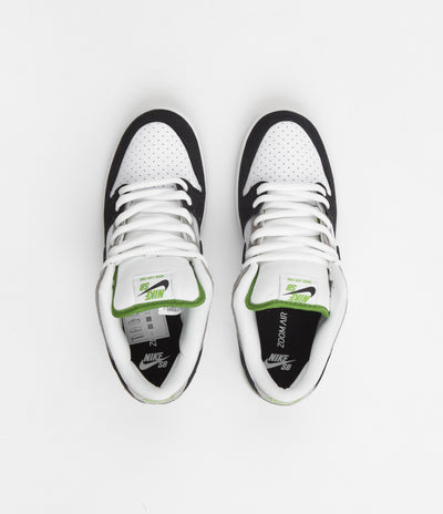 Nike SB Dunk Low Pro 'Chlorophyll' Shoes - Medium Grey / Black - White - Chlorophyll