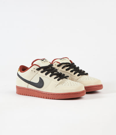 Nike SB Dunk Low Pro 'Hennessy' Shoes - Muslin / Black - Muslin - Rugged Orange