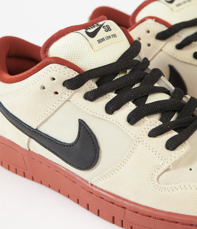 Nike SB Dunk Low Pro 'Hennessy' Shoes - Muslin / Black - Muslin - Rugged Orange