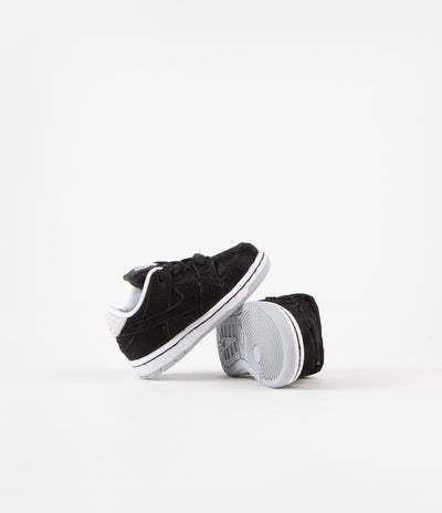 Nike SB Dunk Low Pro Medicom Toddler Shoes - Black / Black - White