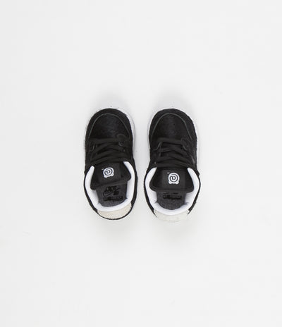 Nike SB Dunk Low Pro Medicom Toddler Shoes - Black / Black - White