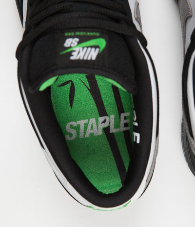 Nike SB Dunk Low Pro OG 'Panda Pigeon' Shoes - Black / White - Green Gusto