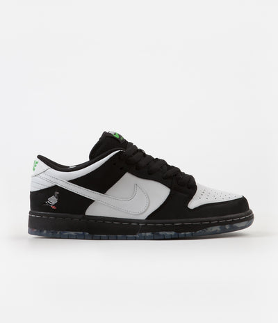 Nike SB Dunk Low Pro OG 'Panda Pigeon' Shoes - Black / White - Green Gusto