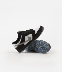 Nike SB Dunk Low Pro OG 'Panda Pigeon' Shoes - Black / White - Green Gusto thumbnail