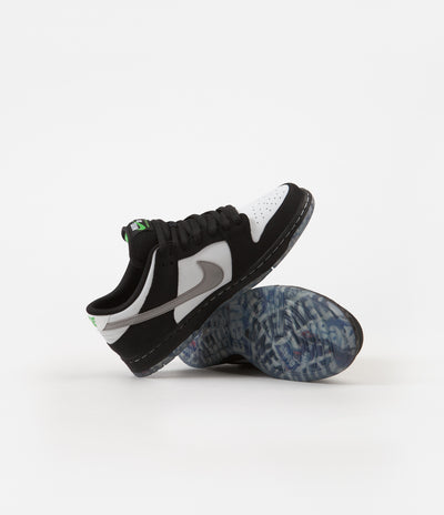 Nike SB Dunk Low Pro OG 'Panda Pigeon' Shoes - Black / White - Green Gusto