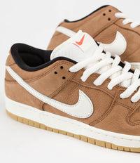 Nike SB Dunk Low Pro Orange Label Shoes - Dark Russet / Sail