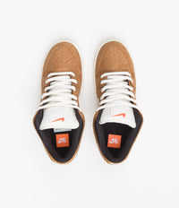 Nike SB Dunk Low Pro Orange Label Shoes - Dark Russet / Sail - Dark Russet - Black thumbnail