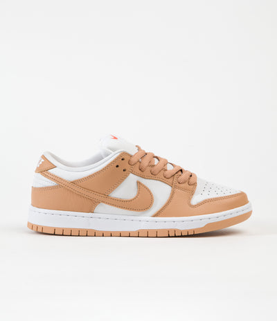 Nike SB Dunk Low Pro Orange Label Shoes - Light Cognac / Light Cognac - White - Light Cognac