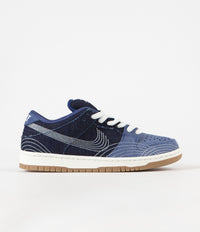 Nike SB Dunk Low Pro Premium 'Sashiko' Shoes - Mystic Navy / Sail - Mystic Navy thumbnail
