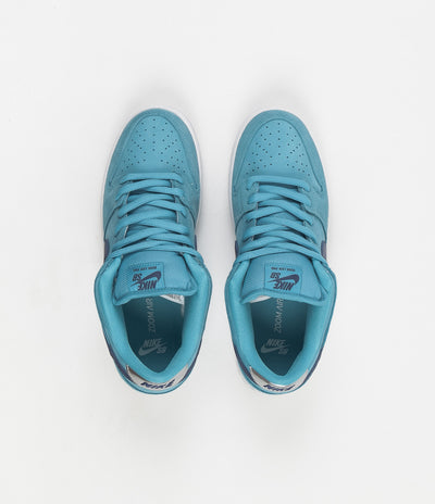 Nike SB Dunk Low Pro 'Blue Fury' Shoes - Blue Fury / Deep Royal - Blue Fury - White