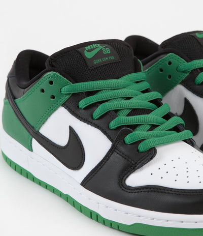 Nike SB Dunk Low Pro Shoes - Classic Green / Black - White - Classic Green - Black
