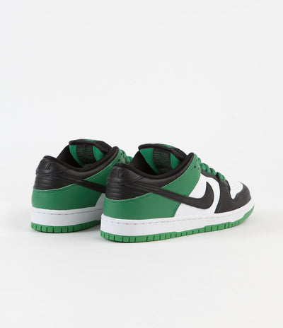 Nike SB Dunk Low Pro Shoes - Classic Green / Black - White - Classic Green - Black