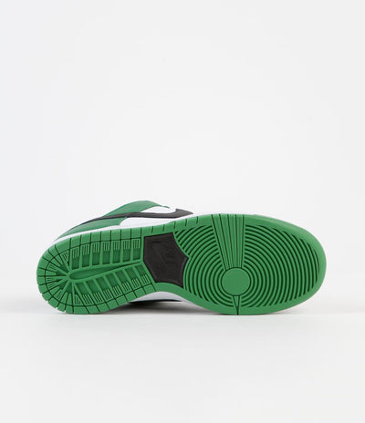 Nike SB Dunk Low Pro Shoes - Classic Green / Black - White - Classic Green - Black