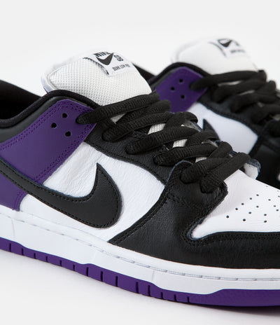 Nike SB Dunk Low Pro Shoes - Court Purple / Black - White - Court Purple